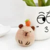 Móc khoá Capybara trái cam handmade 4 1