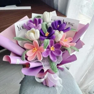 Bó Hoa Tulip Len Handmade Phong Cách & Ý Nghĩa